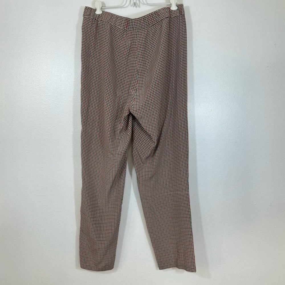 Equipment Hadley 100% Silk Houndstooth Relax Fit Elastic Waistband Dress Pants M - Picture 7 of 16